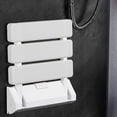 thumbnail image 1 of Folding Shower Chair for Elderly & Disabled, Armrests Support with Non-Slip Surface, Luminous Strip Design for Enhanced Night Safety, Wall Mounted Spa Bench, Load Capacity 130 Kg, White, 1 of 5