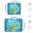 thumbnail image 3 of Hello Summer Turtle Dish Drying Mat 16x18 Absorbent Microfiber Draining Rack Pad for Kitchen Counter Sink, 3 of 8