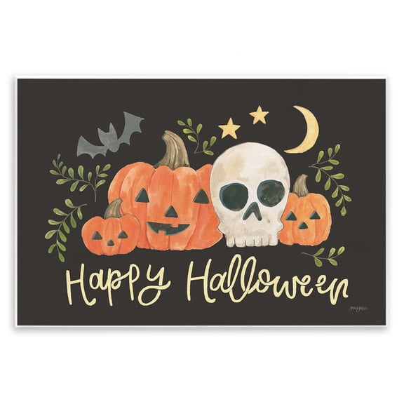 Stupell Industries Farmhouse Whimsical Happy Halloween Wall Plaque Art, 19 x 13, by Jenaya Jackson