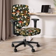 thumbnail image 3 of ZUXONGSY Mushroom Flower Office Chair Cover 2 Packs Mid Back Chair Covers Skin Friendly High Back Computer Chair Cover Easy to Install Furniture Protector Home Furnishing Decoration, 3 of 7