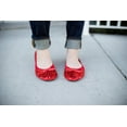 thumbnail image 4 of Fit In Clouds Red Sequin Sparkle Portable Foldable Flats Shoes for Women - Red Sequin 9, 4 of 4