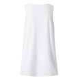 thumbnail image 6 of HUITKMM Womens V Neck Tank Tops Hi Low Hem Sleeveless Solid Color Casual Tee Size L, 6 of 6