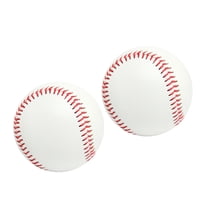 LULULION 2Pcs Baseball Training Balls for Outdoor Practice White Durable Design