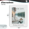 thumbnail image 4 of Stupell Industries Coastal Canoe Life Quote Canvas Art, 16 x 20, by A Barefoot Stylist, 4 of 8