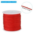 thumbnail image 2 of Uxcell 0.8mm x 109 Yard Nylon Satin Cord 0.8mm Beading String Braided Rope, Red, 2 of 6