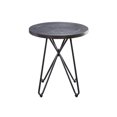 thumbnail image 3 of Steve Silver Derek Noir Base en Métal Table de Bout Rond, 3 of 5