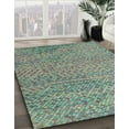 thumbnail image 2 of Ahgly Company Indoor Rectangle Abstract AquaMarine Green Abstract Area Rugs, 5' x 7', 2 of 6