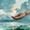 Hand Cupping Water Gift, variant on Qisvanset Ornate Cross Rustic Canvas Wall Art 15.75x11.81 Inches