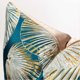 thumbnail image 3 of Luxury Lotus Leaf Printed Pillow Cover Decorative Square Pillowcase Soft Cushion Case for Sofa Bedroom Car (Blue, 18"x18"), 3 of 4