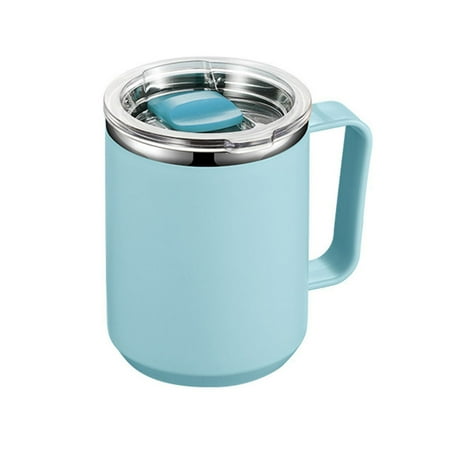 

450ML Coffee Cup Insulated Vacuum Stainless Steel Mug with Handle and Lid
