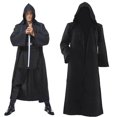 thumbnail image 2 of Disfraz de Anakin Obi Wan Fantasia para hombre, caballero medieval, camisa larga con capucha, capa, ropa de fiesta de Halloween, 2 of 4