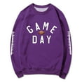 thumbnail image 3 of Game Day Sweatshirts Women Fall Fleece Sweatshirt Football Rugby T-Shirts Casual Game Day Fan Fleece Pullover Top, 3 of 5