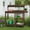 Coffee, variant on SERWALL Potting Bench Outdoor Potting Table with Sink, HDPE Material All Weather Use- Brown
