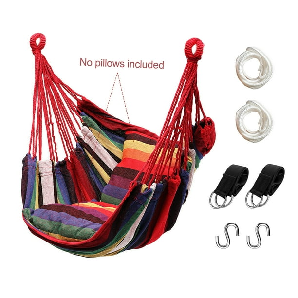 Livhil Hammock Chair Hanging Rope Hammock Swing Chair, Max 300 lbs