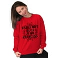 thumbnail image 3 of Country Barefoot Blue Jean Princess Women Plus Size Crewneck Sweatshirt Brisco Brands 5X, 3 of 5