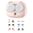 thumbnail image 4 of Organizador de casos de lentes automáticas con pegatinas adorno decoración desmontable portátil Rosa, 4 of 8