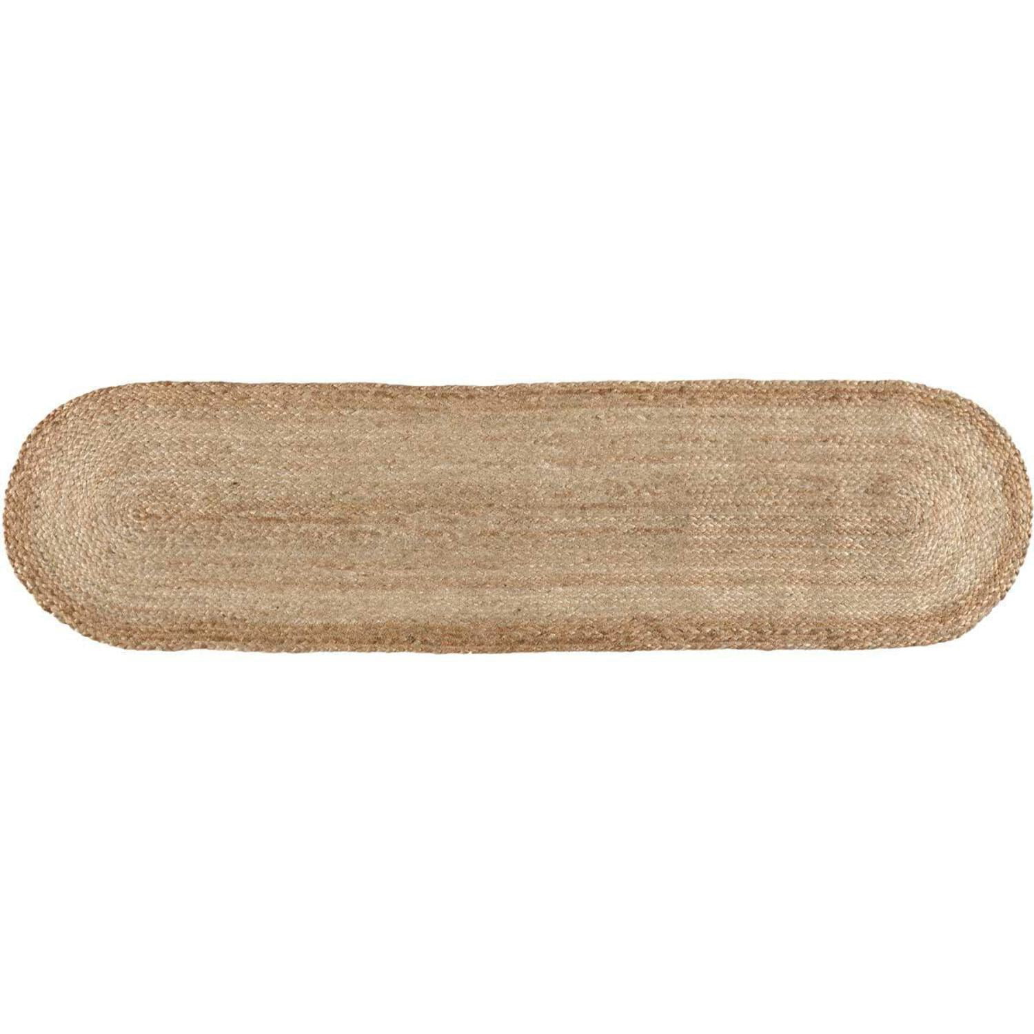 VHC Brands Coastal Farmhouse Jute Table Runner, Natural, 13x48