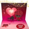 thumbnail image 1 of Tarjeta Pop Up 100 GREETINGS Unchained Melody con luces y música, 1 of 5