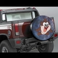 thumbnail image 3 of Looney Tunes Tasmanian DeVil Taz Tire Cover Universal Waterproof DustProof Polyester Spare Wheel Tire Cover Fit For Jeep Rv Camper Suv And Many Vehicle 15 Inch, 3 of 6