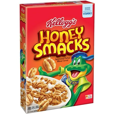 UPC 038000391033 product image for Kellogg's Honey Smacks Cereal, 15.3 oz | upcitemdb.com