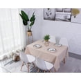 thumbnail image 5 of Mantel Tejido Rectangular Tira De Arroz + Flecos Algodón Lino Flecos A Rayas Mantel Lavable Resistente Al Aceite Y Las Manchas Mantel Fácil De Cuidar para Interiores, Exteriores, Jardín, Restaurante Y, 5 of 5