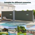 thumbnail image 6 of Ataucjin 71''x236'' Double Side Awning, Retractable Side Awning with 280g Polyester Fabric, Rainproof and UV-Proof Folding Privacy Screen Privacy Fence, for Deck, Patio, Pools, 6 of 8