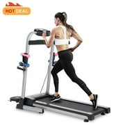 Electric Folding Treadmill Running Jogging Walking Machine Low Noise Space Saving w/Display