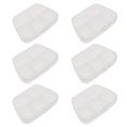 thumbnail image 2 of MasteelfCA 6 Pcs Multipurpose Pill Boxes Pill Containers Compartment Boxes (Transparent), 2 of 7
