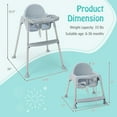 thumbnail image 3 of Babyjoy 4-in-1 Convertible Baby High Chair Feeding with Removable Double Tray& Footrest, 3 of 10