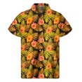 thumbnail image 3 of Camisa hawaiana con estampado 3D de plantas tropicales para hombre, camisas playeras con botones y flores, camisetas de manga corta de verano para hombre, blusas de calle, blusa Aloha, 3 of 5