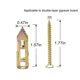 thumbnail image 2 of 100PCS Self Drilling Drywall Anchors with Screws Upgraded Zinc Plated Steel Hollow Wall Anchors(0.47, 2 of 5