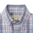 thumbnail image 2 of Hope & Henry Boys' Poplin Button Down Shirt | Purple Plaid, 2 of 3