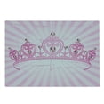 thumbnail image 2 of Queen Cutting Board, Theme Pink Heart Shaped Cartoon Crown on Radial Backdrop Romantic, Decorative Tempered Glass Cutting and Serving Board, Large Size, Pink Pale Pink, by Ambesonne, 2 of 5