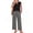 Black White Plaid, variant on PINKSIR Two Piece Sets for Women Summer Outfits Oversized Wide Leg Crop Pants Lounge Sets Airport Beach Vacation Clothes