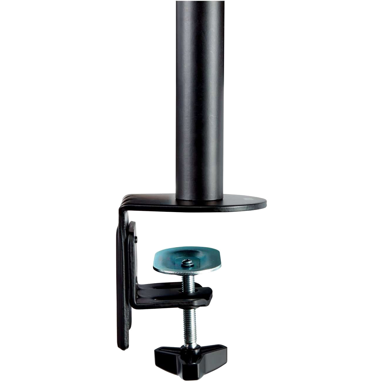 360 Degree Rotation +45 Degree/-45 Degree Tilt 90 Degree Pan Dual Monitor Mount For 27 in. Monitors Supports 20 lbs. - Black (1/Carton)