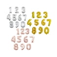 thumbnail image 1 of Globo Metalizado Gigante Forma de Numero 76 cm Celebraciones multicolor, 1 of 4