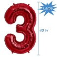 thumbnail image 1 of Tellpet Rojo Número 30 Globos, 40 Pulgadas Tellpet Tellpet, 1 of 2