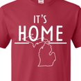thumbnail image 4 of Inktastic It's Home- State of Michigan Outline T-Shirt, 4 of 5