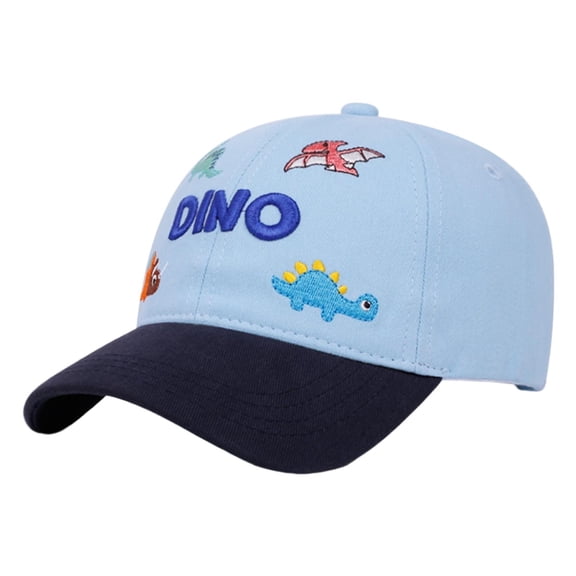 CHUMUD Kids Baseball Cap, Boys Dinosaur Embroidered Sun Hat, Adjustable Baseball Cap for Toddler Boys 2-6 Years
