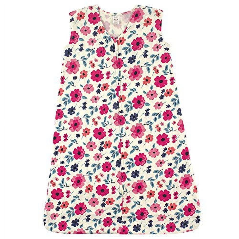 Touched by Nature Baby Girl Organic Cotton Sleeveless Wearable Sleeping Bag, Sack, Blanket, Garden Floral, 18-24 Months