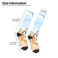 thumbnail image 2 of Masiiu Bluey Print Adult Crew socks, Comfortable Novelty Colorful Patterned, Breathable, Stylish Colorblock for Men Women, 2 of 6