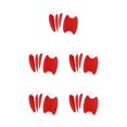 thumbnail image 1 of maskred 1/2/3/5 4Pcs/Set Car Door Sticker Carbon Fiber Scratches Resistant Cover Auto Handle Red 5PCS, 1 of 6