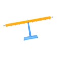 thumbnail image 3 of GROWTH TANK Leverage Ruler with Bracket Portable Demonstration Lever Teaching Instrument Pp Ruler Long, 3 of 9