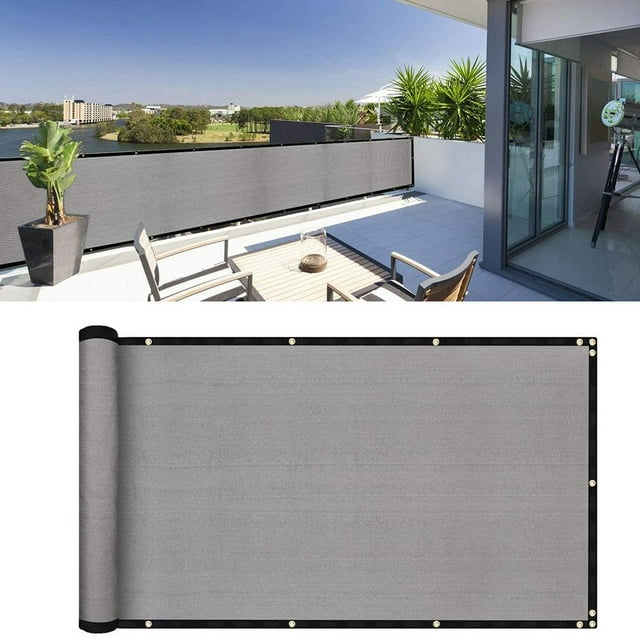 Filet d'Ombrage pour Balcon Couverture d'Écran d'Intimité pour Balcon Couverture d'Écran d'Intimité Résistante aux Intempéries Clôture d'Ombrage Pare-Vent pour Extérieur Cour Arrière Patio