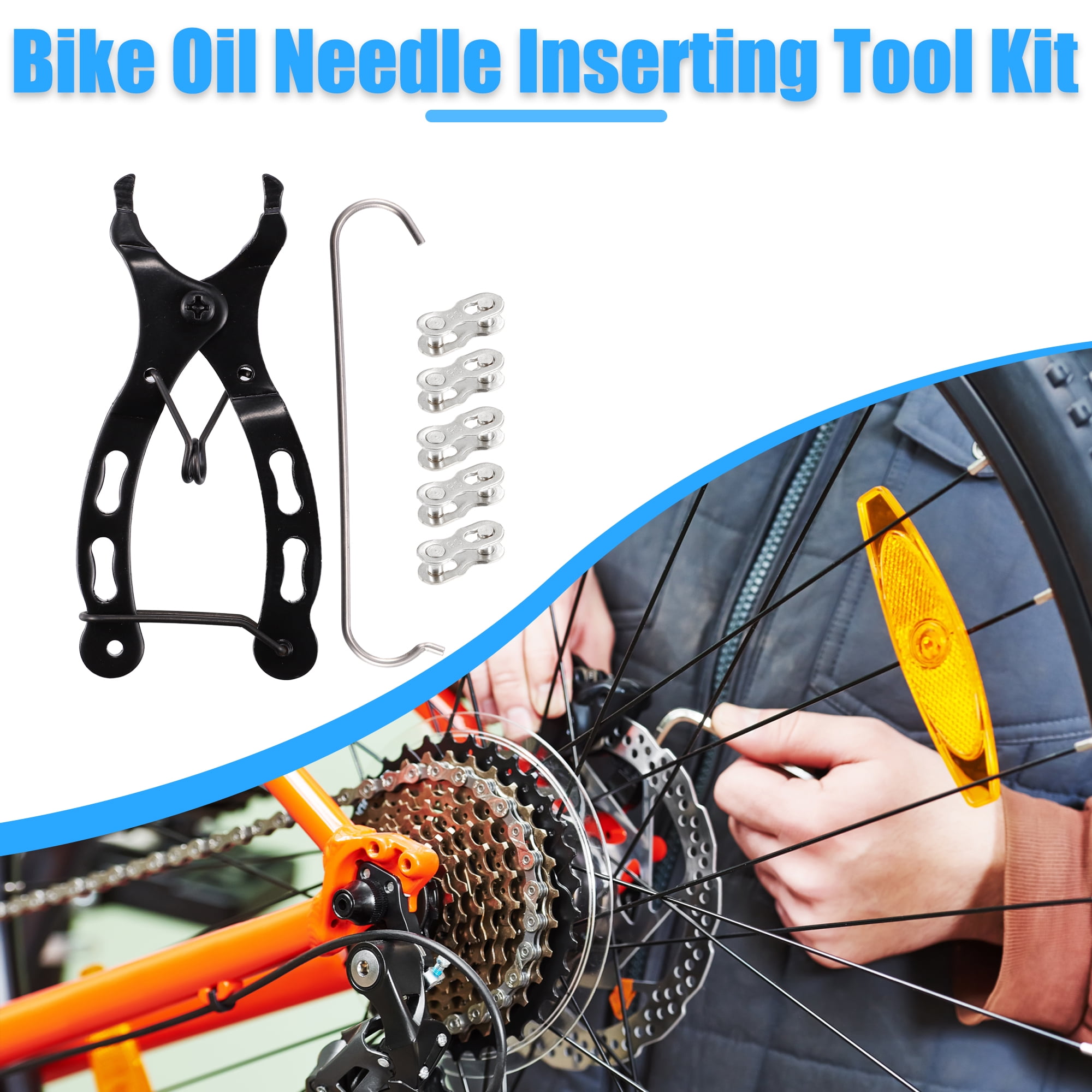 Unique Bargains Universal Bike Chain Repair Kit Quick Link Connector 9 Speed Chain