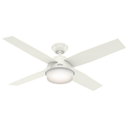 Hunter 52 Dempsey Damp Fresh White Ceiling Fan With Light Hunter 52 Dempsey Damp Fresh White Ceiling Fan With Light Handheld Remote