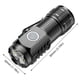 thumbnail image 3 of Mini linterna LED de 3 LED, linterna portátil antideslizante para acampar y senderismo (LED), color negro, 3 of 4