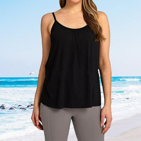 SNKSDGM Female Lace Tank Tops for Women Green Tank Tops for Women Black Shelf Bra Camisoles Adjustable Spaghetti Strap Tank Tops Basic Layer Xxxxxxl