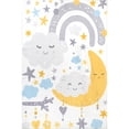 thumbnail image 4 of nuLOOM Sweet Dreams SpinClean Machine Washable Kids Area Rug, 3' x 5', Sweet Dreams White Multicolor, 4 of 7