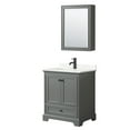 thumbnail image 4 of Wyndham Collection WCS202030SWBWQUNSMED Deborah 30" Free Standing Single Basin Vanity Set, 4 of 7